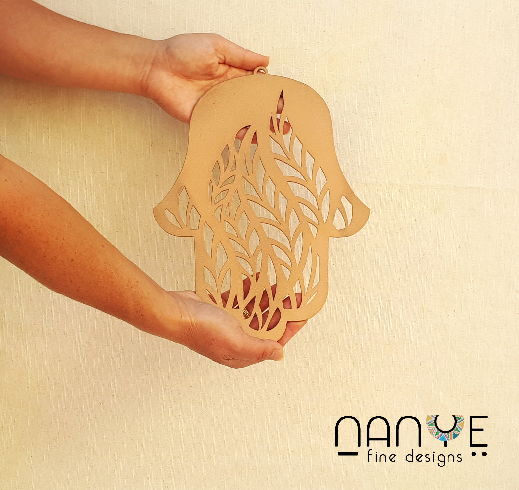 Handmade Copper Hamsa wall hanging from Israel, spiritual metal home decor for protection and good luck